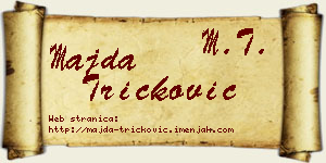 Majda Tričković vizit kartica